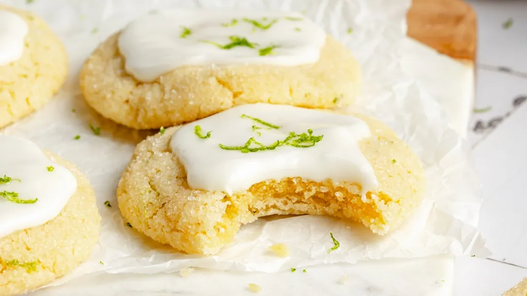 Soft Lime Sugar Cookies