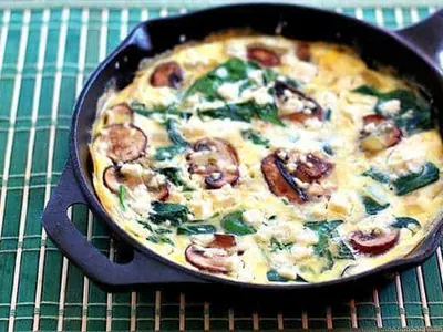 Spinach Mushroom Frittata