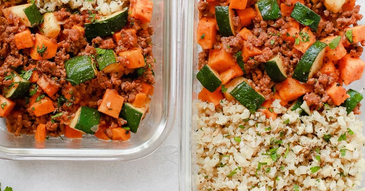 Ground Beef Zucchini Sweet Potato Skillet