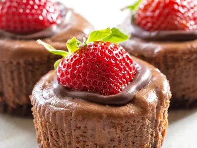 Mini Chocolate Cheesecakes