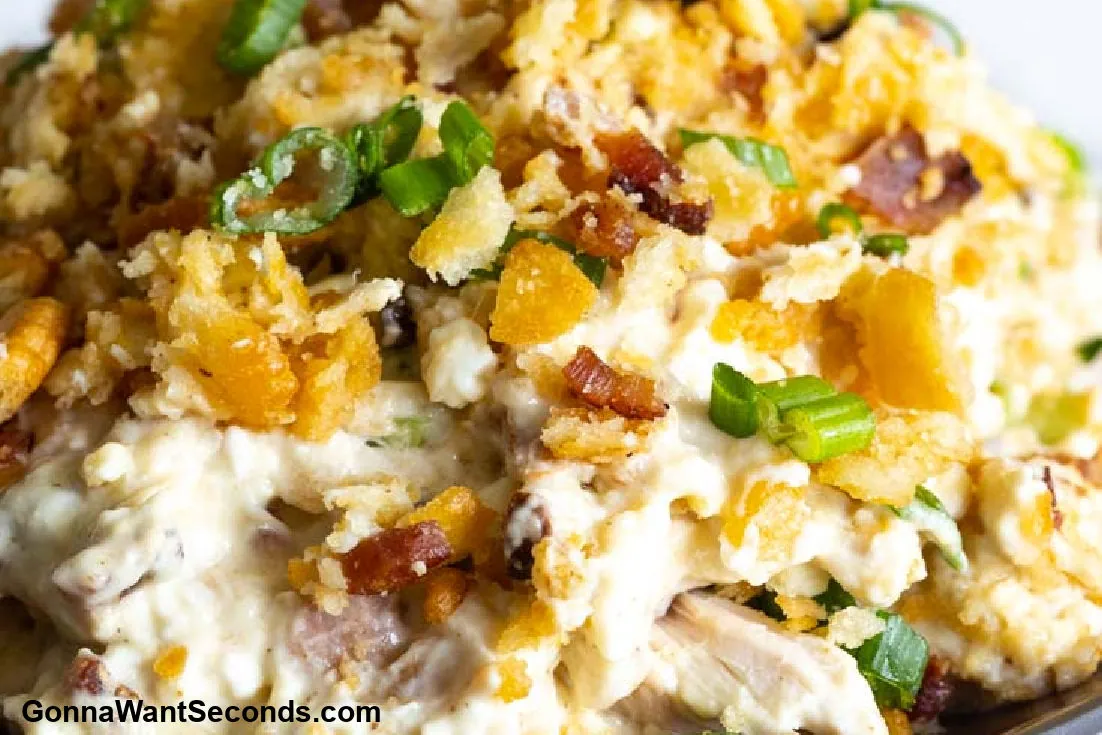 Chicken Casserole with crackers