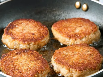 Beef Patties with Onions
