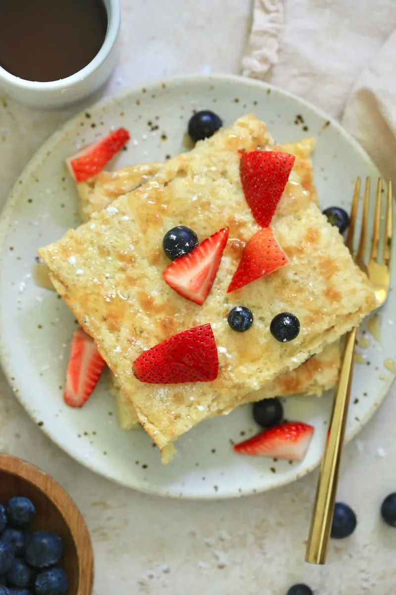 Sheet Pan Cottage Cheese Pancakes