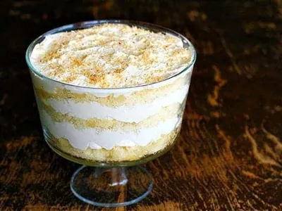 Coconut Rum Cake Trifle