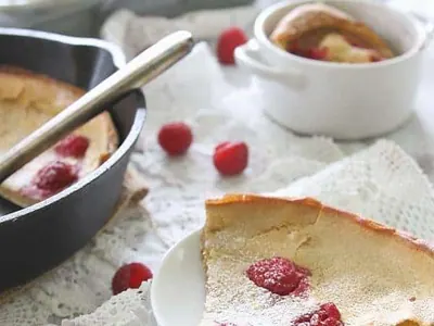 Raspberry Lemon Dutch Baby