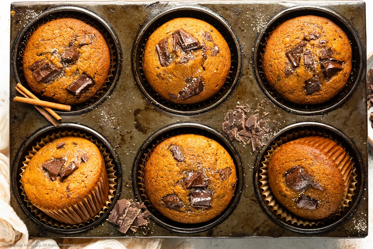 Pumpkin Chocolate Chip Muffins (16 servings)