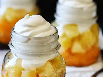 Candy Corn Fruit Parfaits