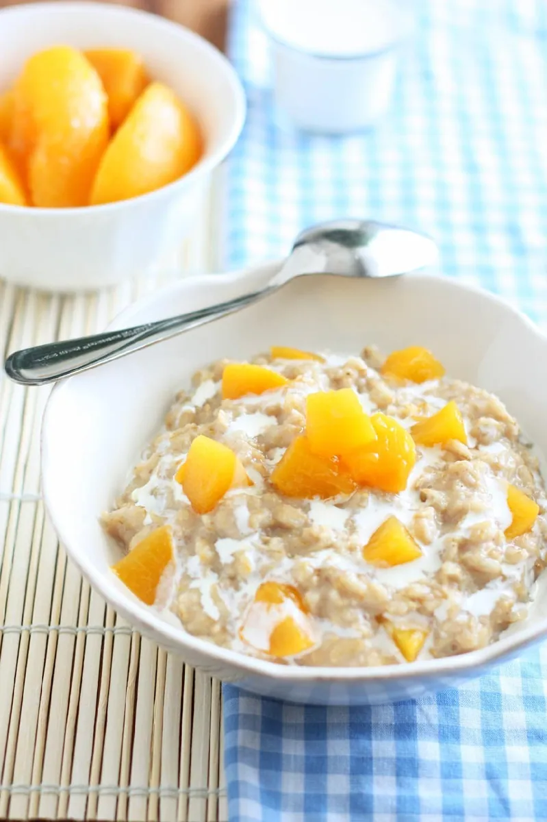 Peach Cream Oatmeal
