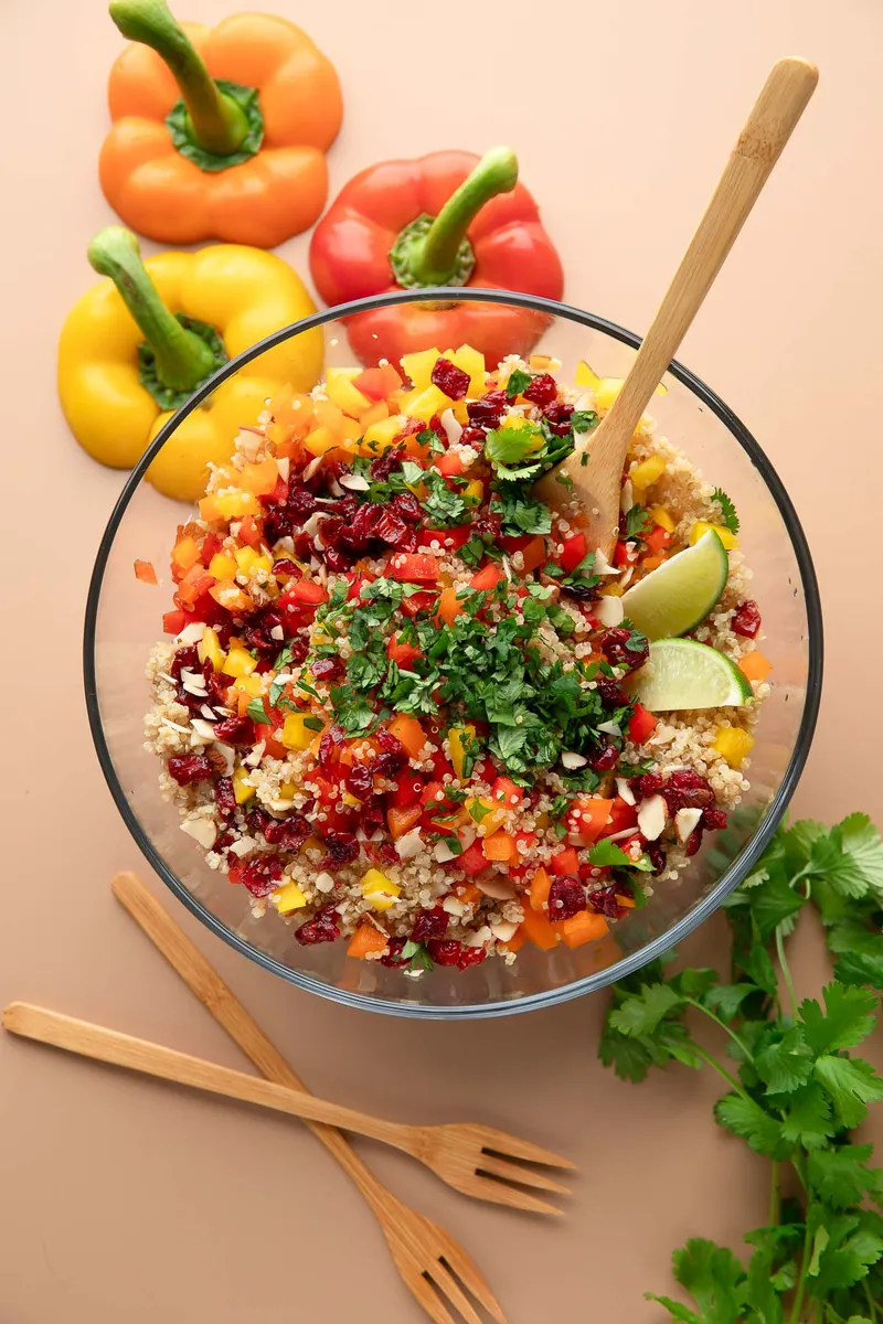 Cranberry Cilantro Quinoa Salad