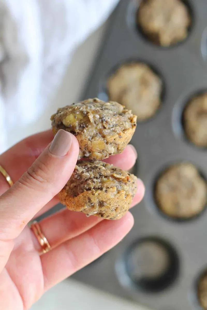Baby Banana Oat Muffins