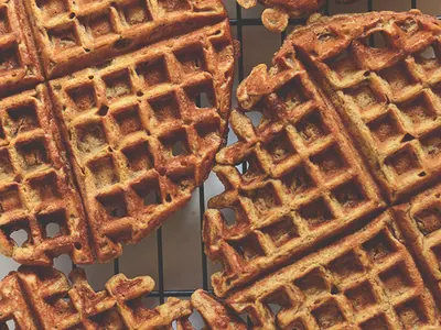 Pumpkin Spice Latte Waffles