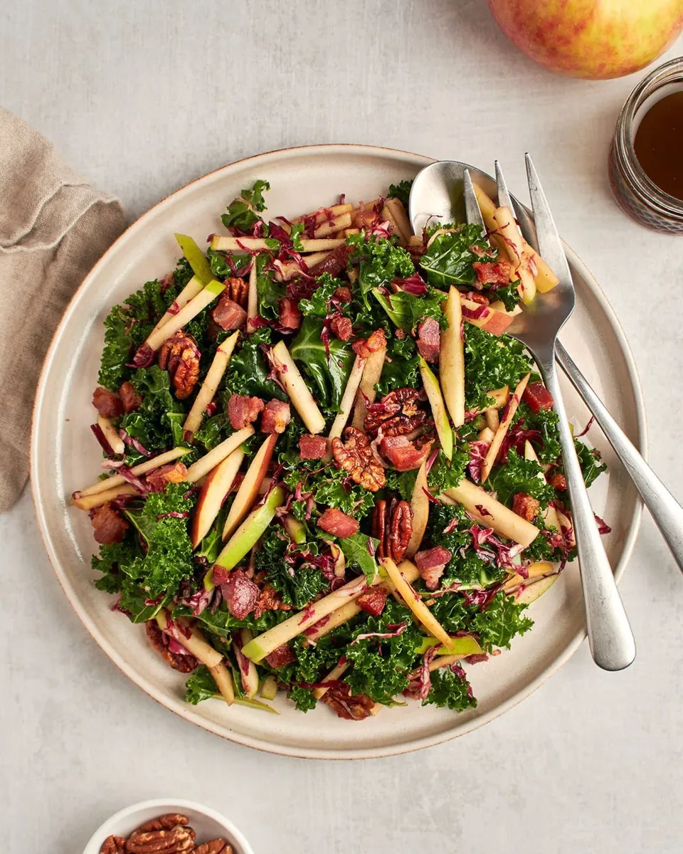 Kale Apple Pancetta Salad