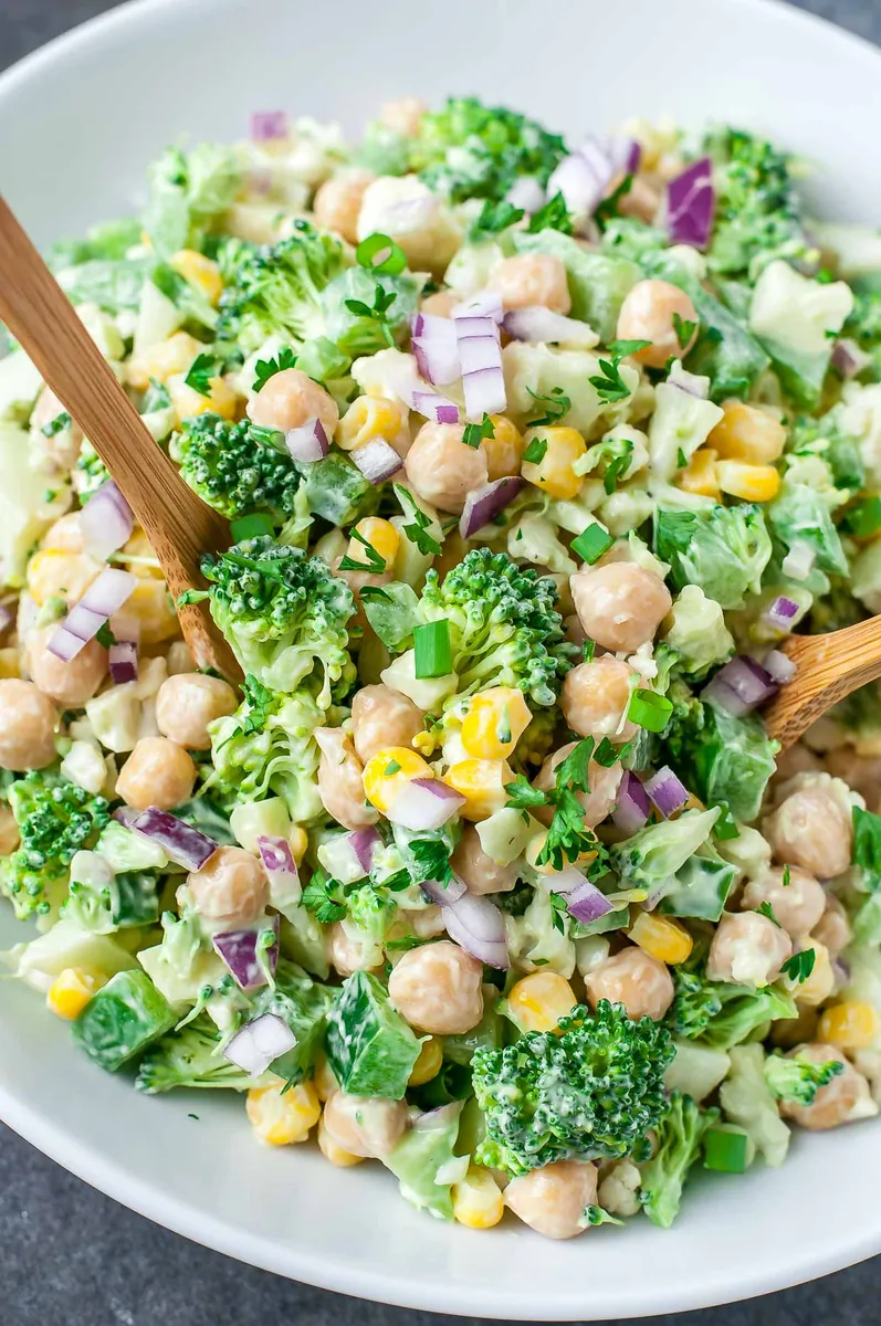 Cauliflower Broccoli Salad