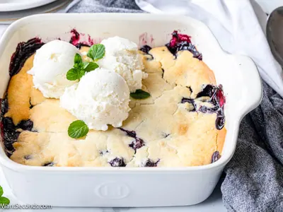 Blueberry Biscuit Cobbler