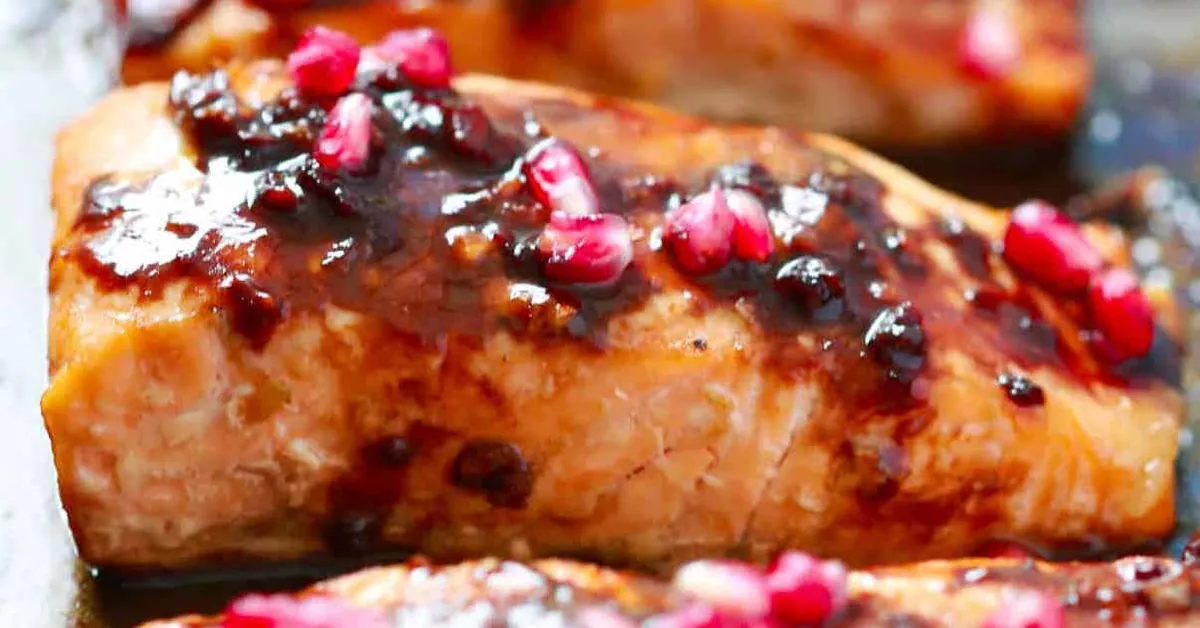 Pomegranate Glazed Salmon