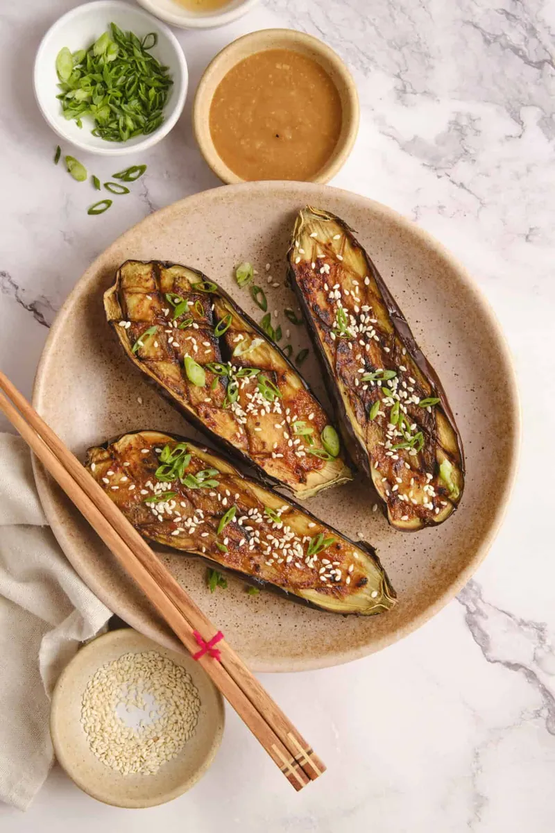 Miso Glazed Eggplant