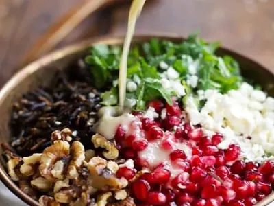 Pomegranate Wild Rice Salad