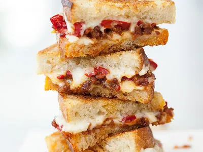 Chorizo Pepper Grilled Cheese