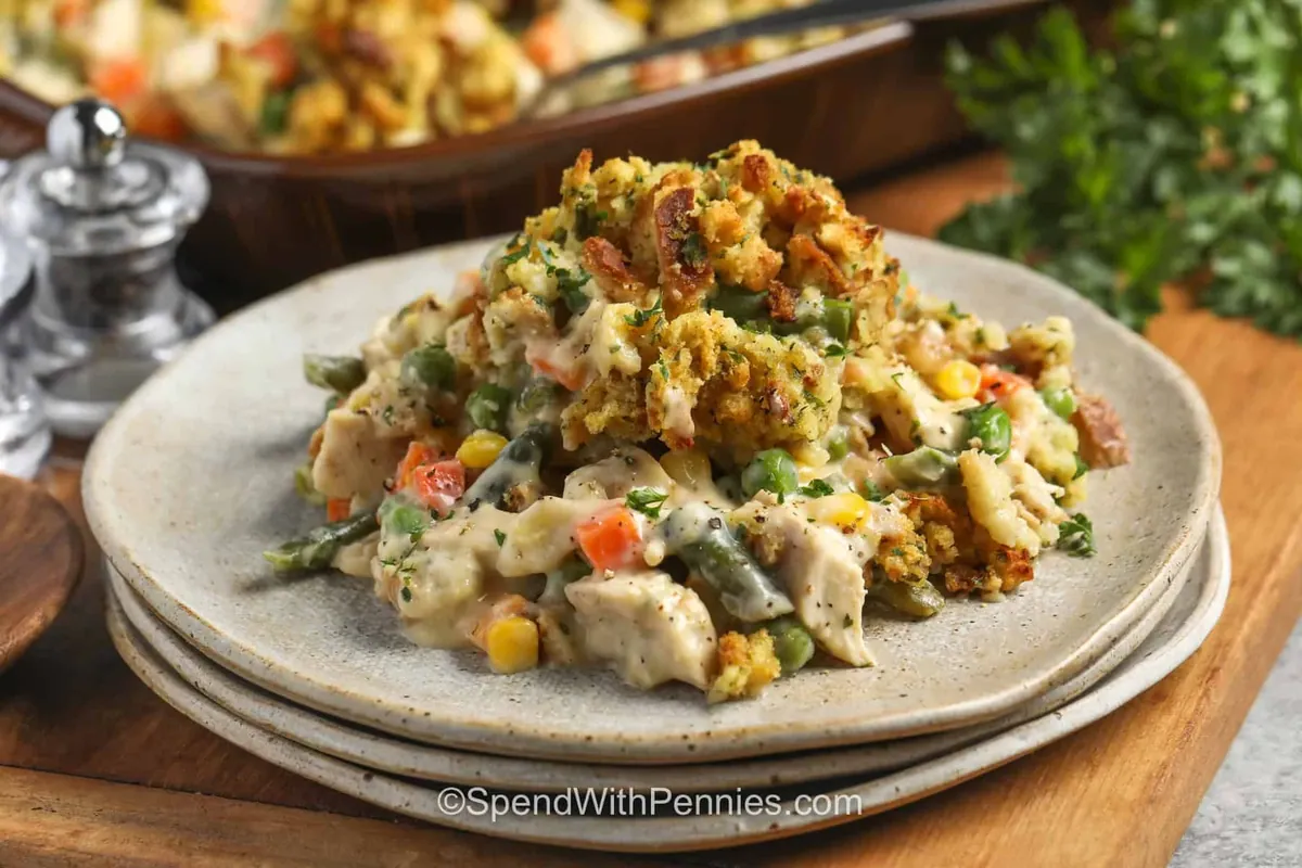Chicken Stuffing Casserole
