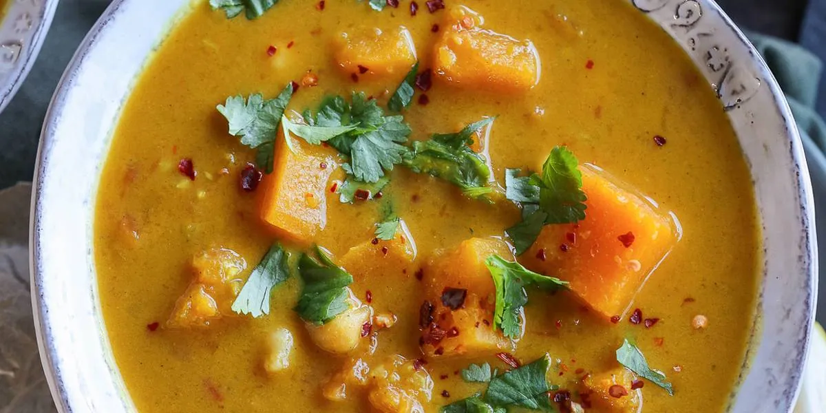 Curried Chickpea Butternut Soup