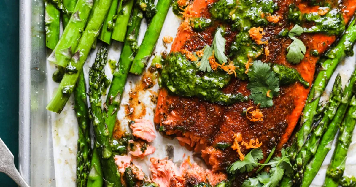 Blackened Salmon with Asparagus