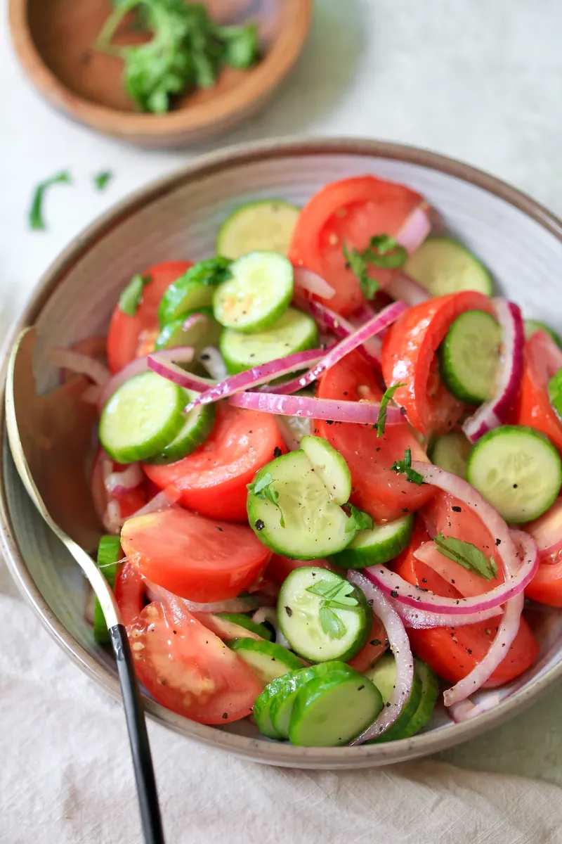 Cucumber Tomato Onion Salad