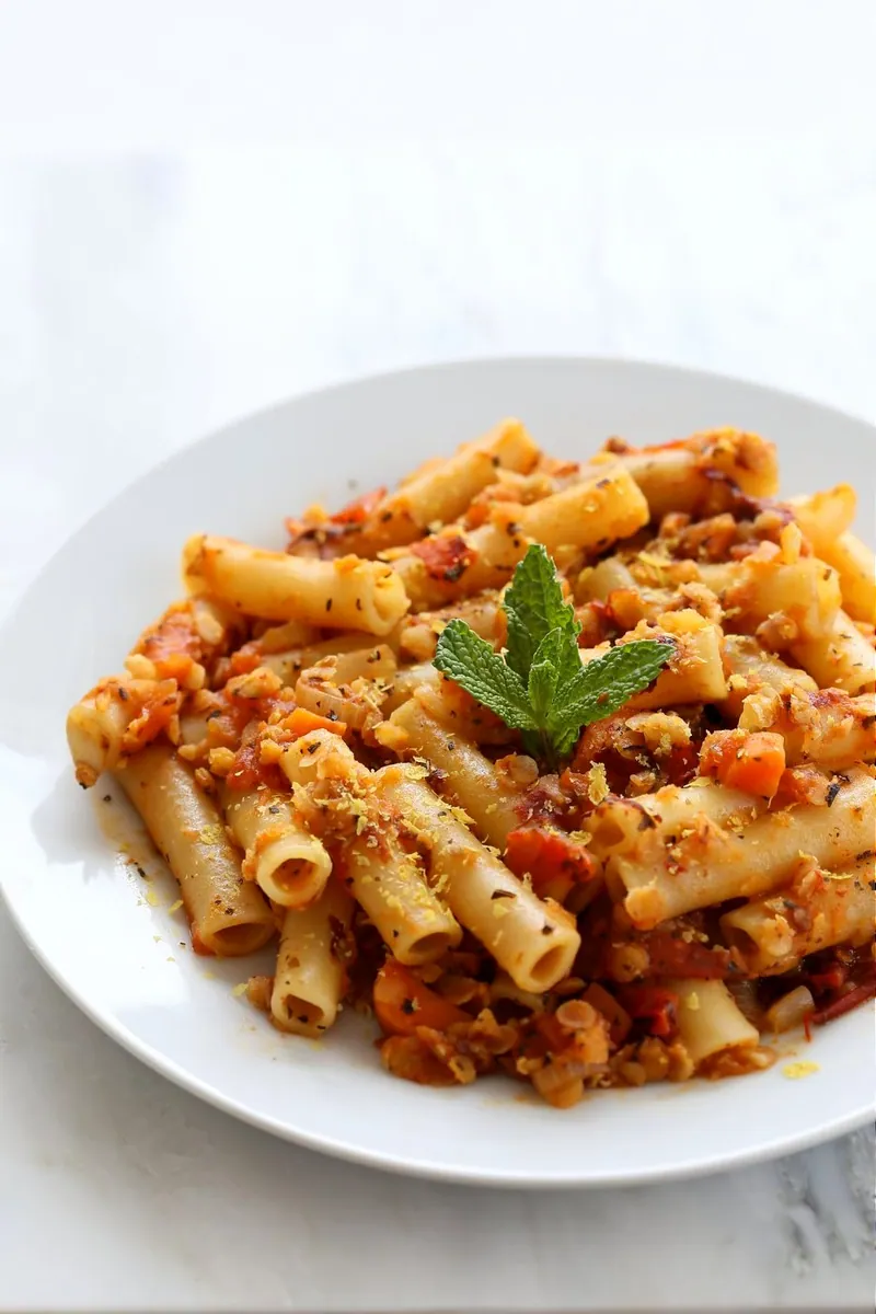 Chipotle Lentil Ziti