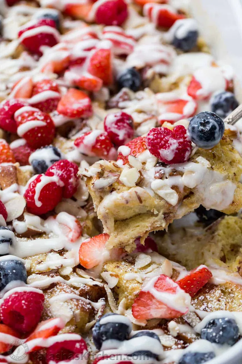 French Toast Casserole with berries