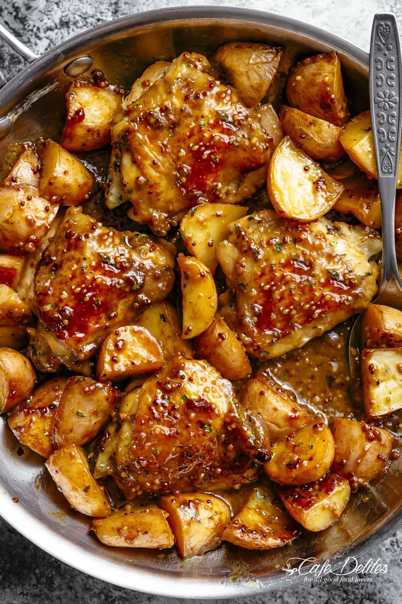 Honey Mustard Chicken and Potatoes