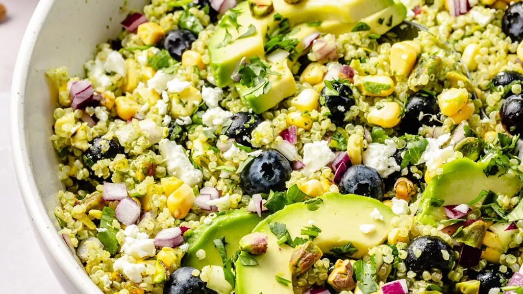 Avocado Blueberry Quinoa Salad
