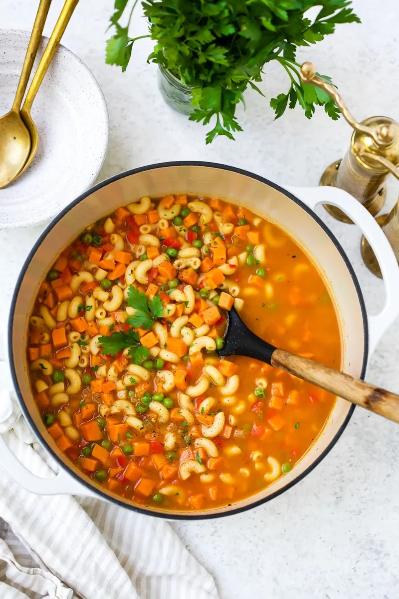 Sweet Potato Pasta Soup