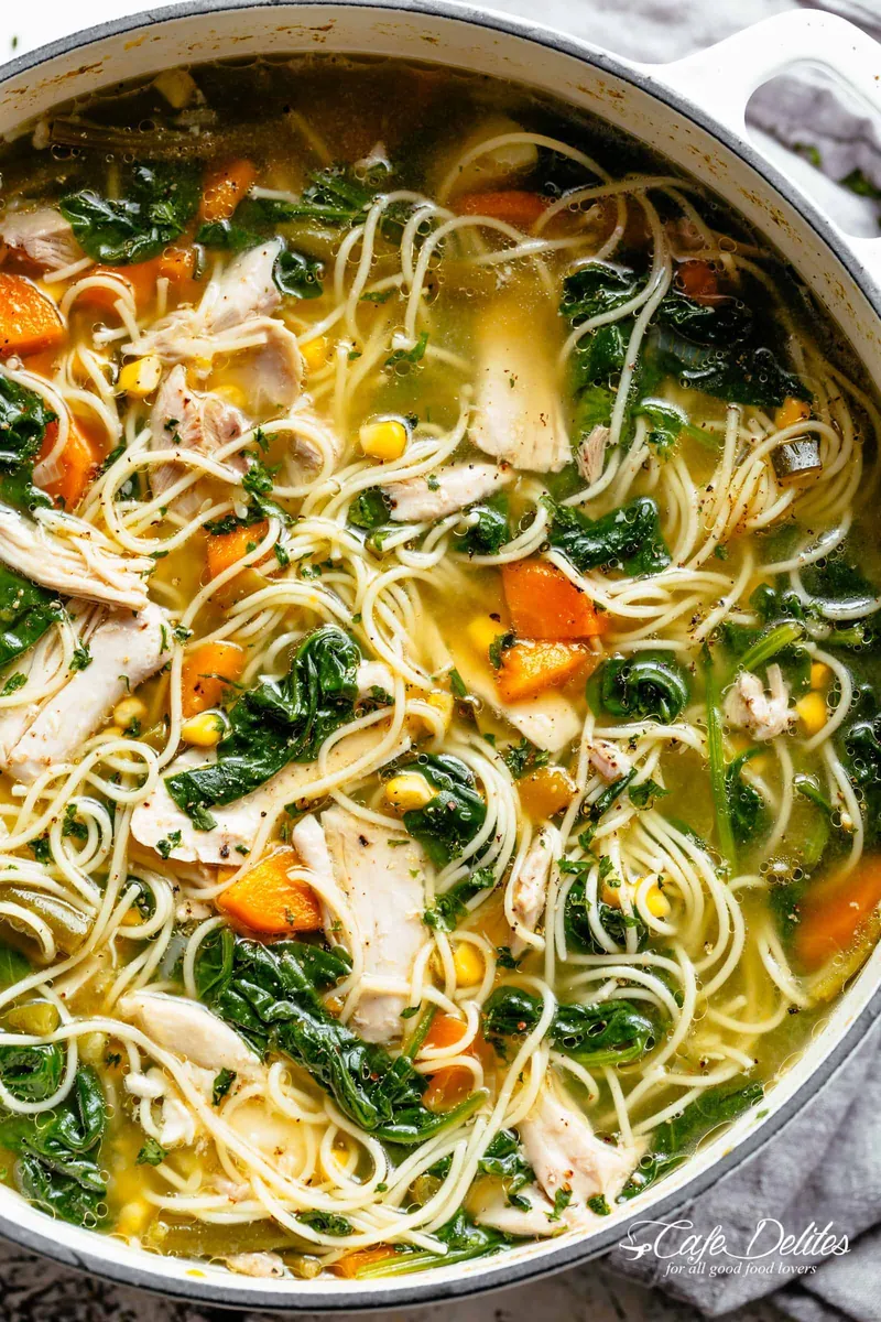 Chicken Noodle Soup with broth