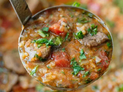 Beef and Rice Soup