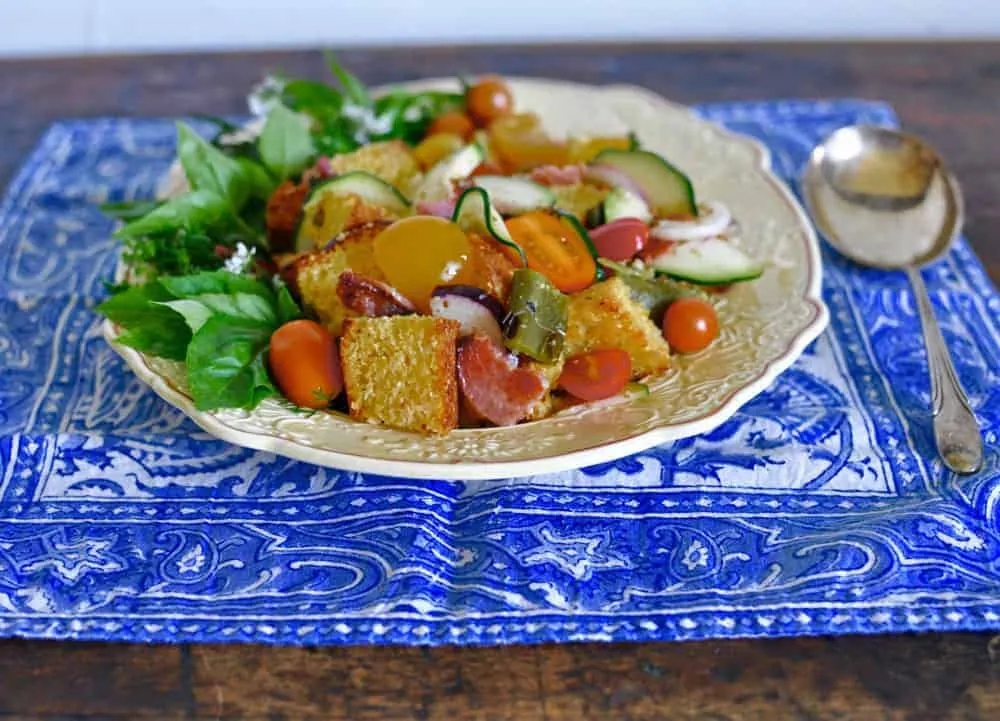 Cheddar Bacon Panzanella