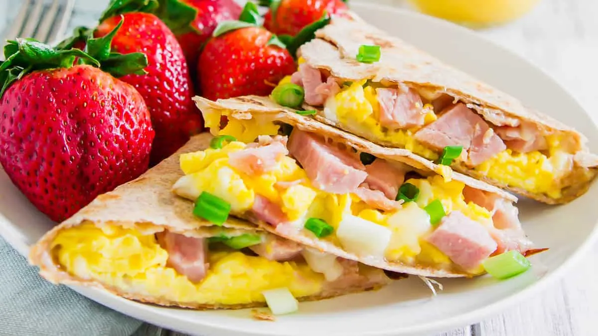 Breakfast Ham Quesadilla