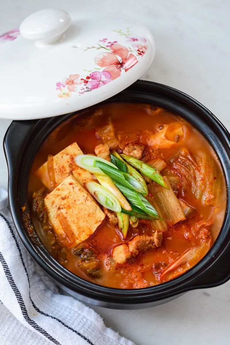 Kimchi Jjigae with capers