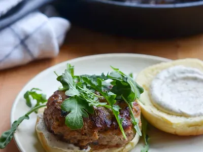 Skillet Turkey Burgers