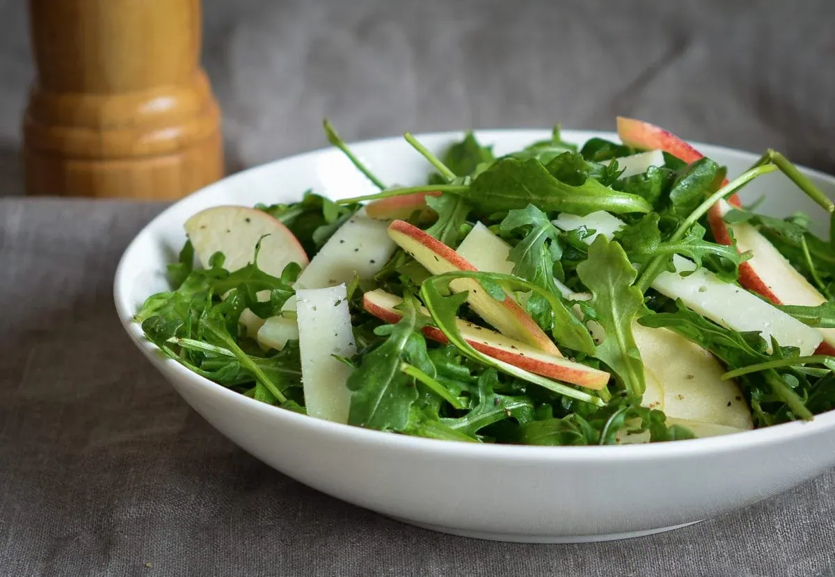 Apple Manchego Arugula Salad
