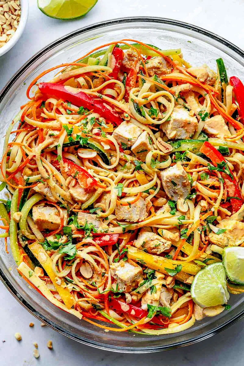 Peanut Chicken Noodles
