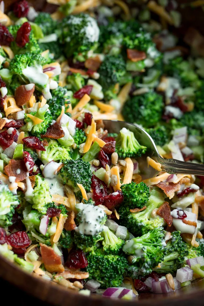 Broccoli Cranberry Bacon Salad