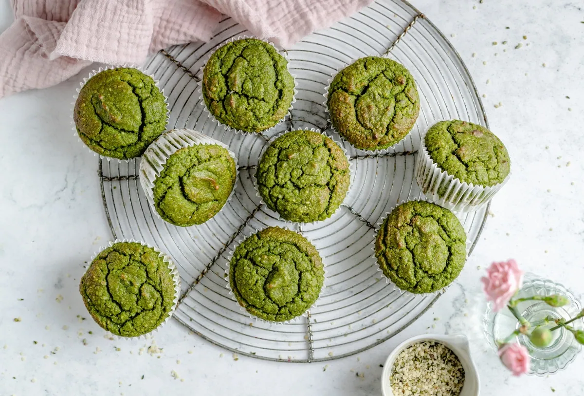 Banana Spinach Muffins