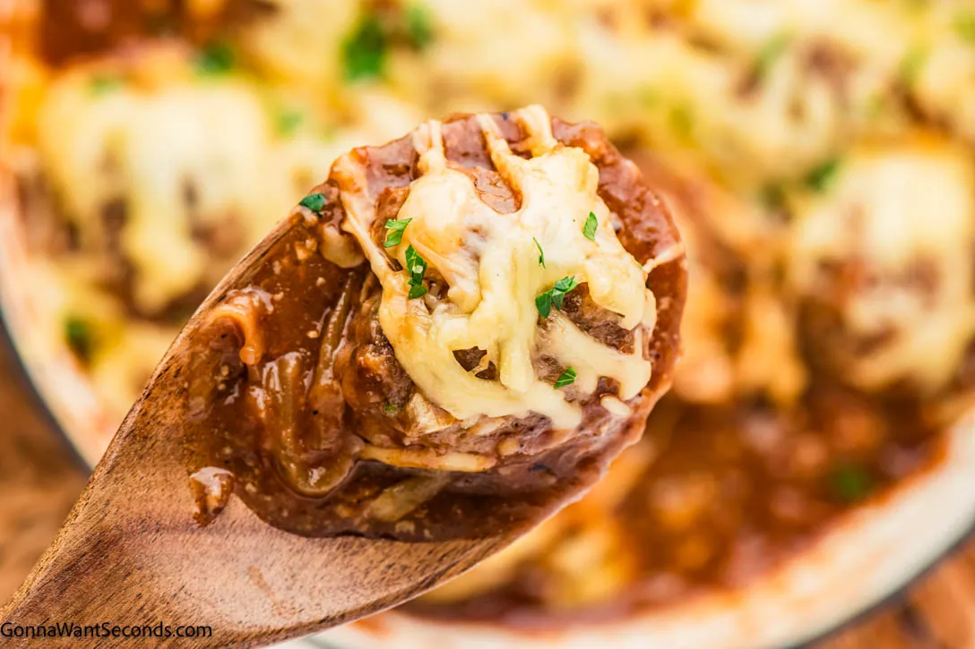 French Onion Meatballs