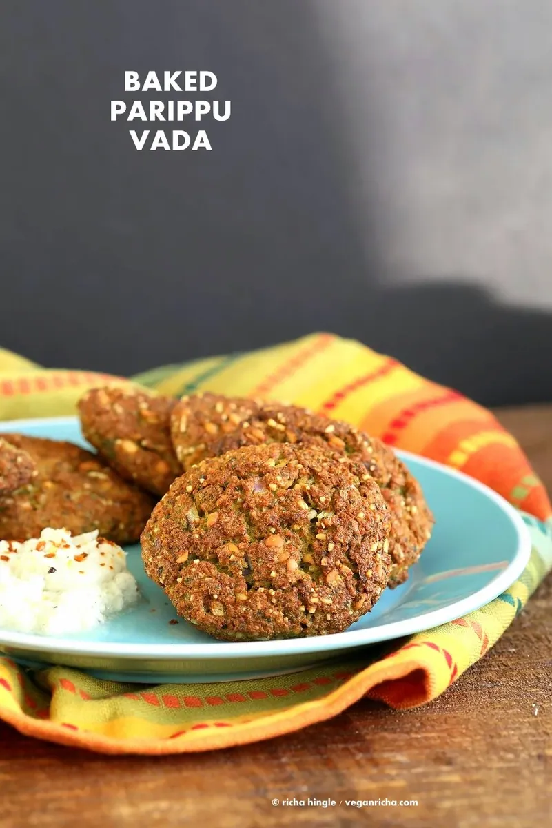 Baked Chana Dal Fritters