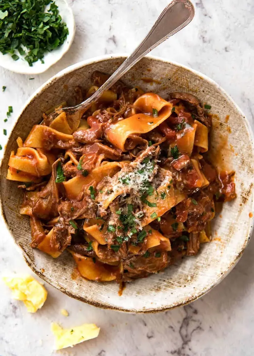 Shredded Beef Ragu Pasta