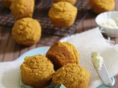 Pumpkin Corn Muffins