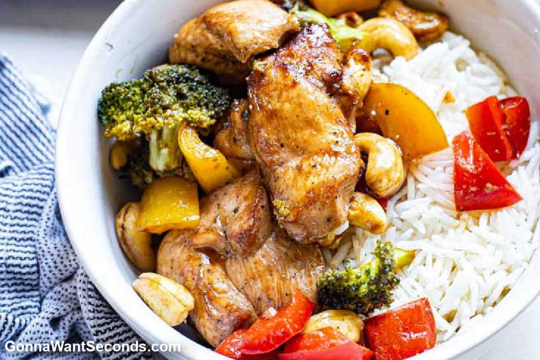 Sheet Pan Cashew Chicken