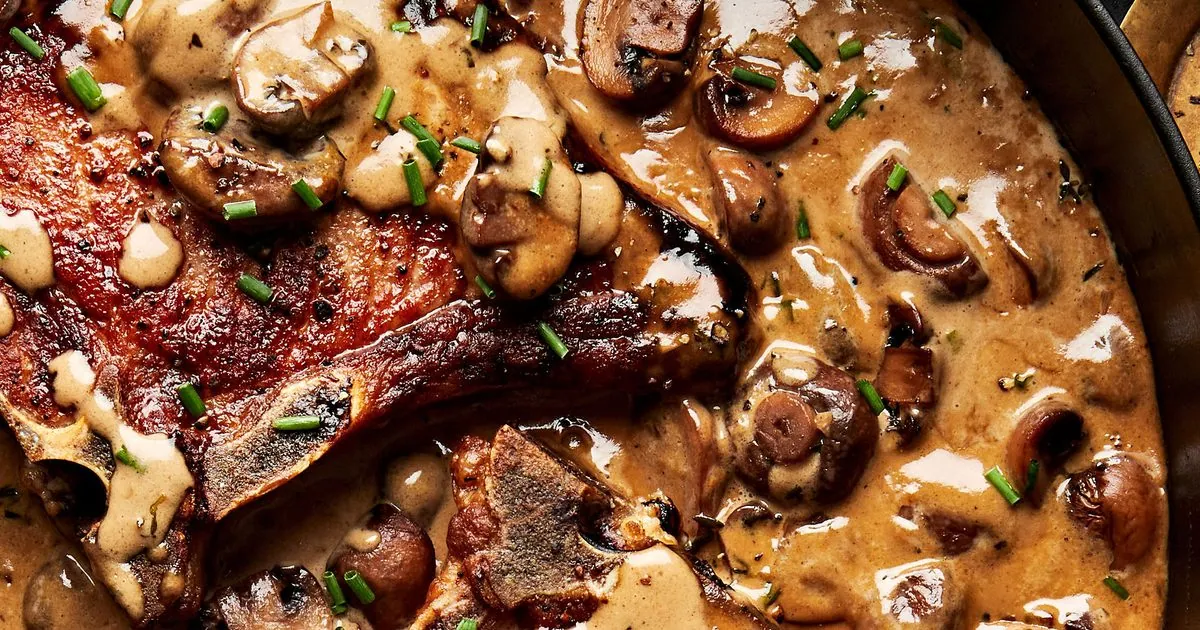 Pork Chops Mushroom Cream