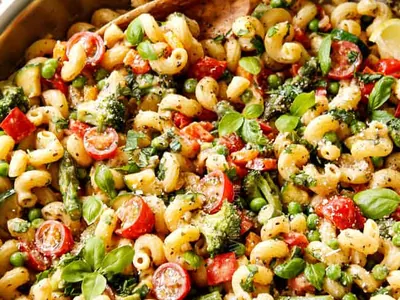 Pasta Primavera with heavy cream
