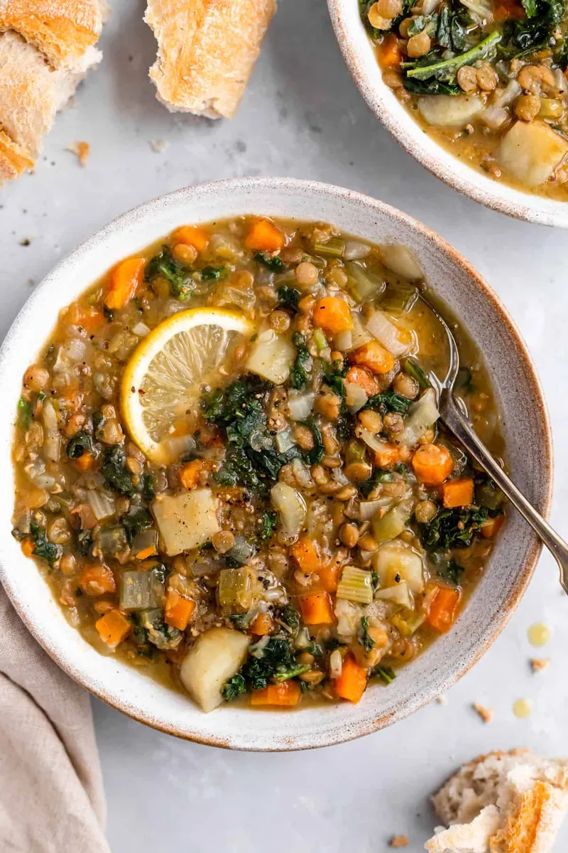 Instant Pot Lentil Potato Soup
