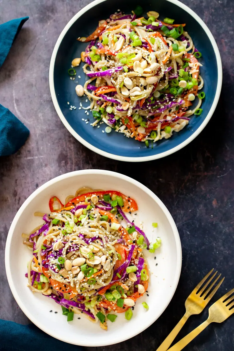 Peanut Sesame Noodle Salad